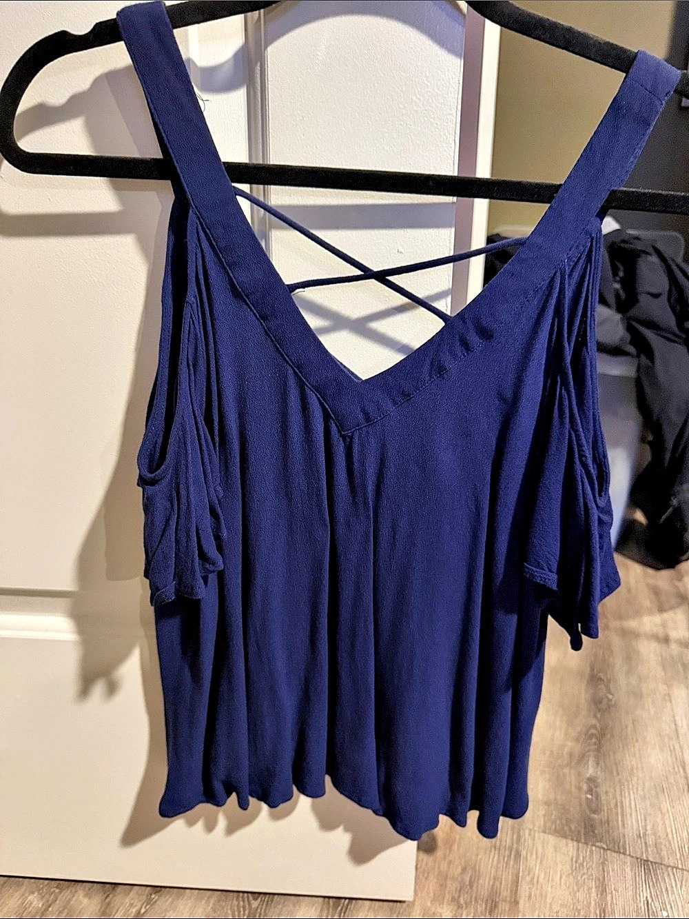 Women's Navy Strappy Tank Top Like New